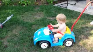 Tristan's first drive.