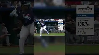 Salvador Perez hammers a 447-foot home run