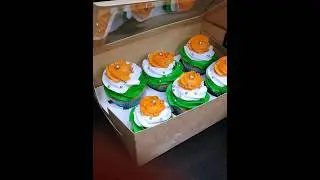 Independence day special cup cake  🧁 #shortvideo  #youtubeshorts #minivlog #pakeezahkitchen