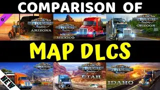 (Old! Watch New) Comparison Among All Map DLCs | American Truck Simulator | Best Map DLC To Buy