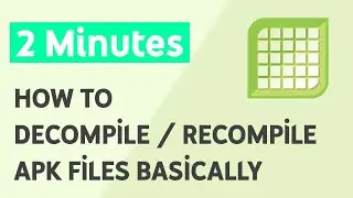How to Decompile / Recompile APK Files (Basic with Apk Editor Studio)