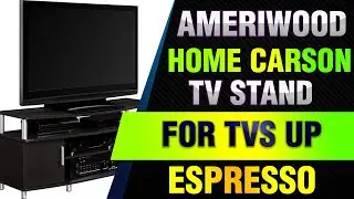 Ameriwood Home Carson TV Stand for TVs up to 50" Wide (Espresso)