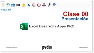G0 Excel Desarrolla Apps PRO | Clase 00 Presentación del curso