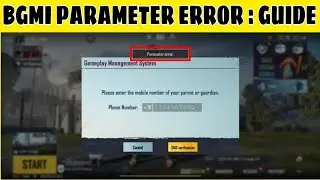 ✅Bgmi Parameter Error || Bgmi Parameter Error Notice || Parameter Error Popup Bgmi | Parameter Error