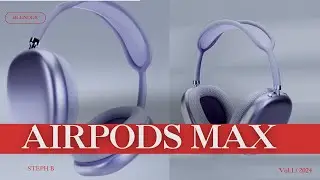 Modeling Apple Airpods Max In blender (Timelapse)