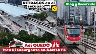 Así quedó el TREN EN SANTA FE, CDMX! ¿RETRASOS en el servicio? (Vlog y Recorrido)