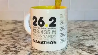 Soleil Home™ Running Porcelain Mug - 26.2 Math Miles