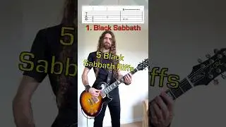 5 BLACK SABBATH Riffs with Tabs  