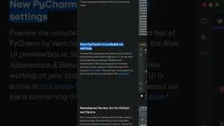 Neue PyCharm UI | PyCharm Update 2022.3