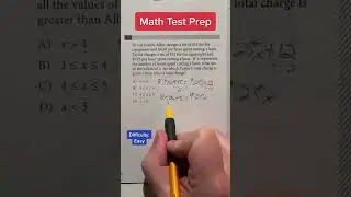 Math SAT practice: solution for question 7