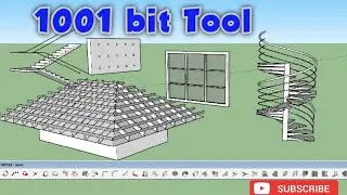 SketchUp Tutorial in Hindi- How to use 1001 bit Tool || Complete 1001 bit tool Best Extension