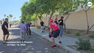 Man accused of damaging Charlie Kirk memorial at Turning Point USA headquarters in Phoenix