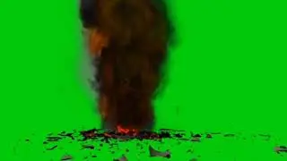 Falling Meteor Crash The Ground  Free GreenScreen No Copyright