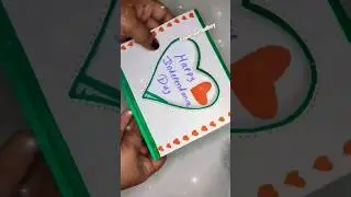 DIY Independence day Card #independenceday #Tricolor #card #ytshorts