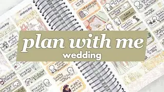Memory plan with me 💍 Kat's wedding week! (Plannerface)