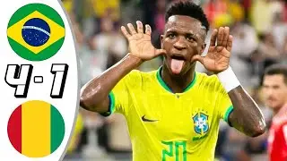 Brazil vs Guinea 4-1 - All Goals & Highlights - 2023