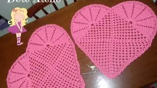 Tapete Coração em Crochê