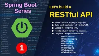 Build a RESTful API with Spring boot's Spring Web, Spring Data JDBC and H2 Database. Live coding