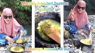 masak ikan teri bumbu kuning||cara masak ikan
