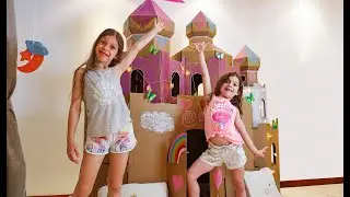 We built a GIANT Castle box fort