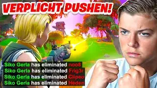 Ik moet IEDEREEN VERPLICHT PUSHEN in een €100.000 Fortnite Toernooi! 😈