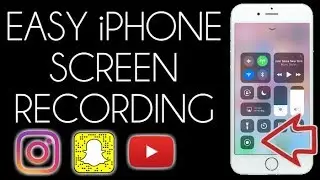 How to Record an iPhone Screen (iOS 11) Snapchat + Instagram Stories