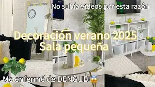 🍋SUMMER 2025 DECORATION | SMALL LIVING ROOM | DENGUE HAD A HITCH🦟😱