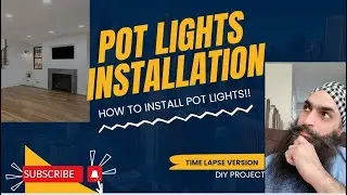 How to install pot lights | Recessed lights | Canada | Time lapse | DIY project | Renovation |