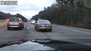 Crown Victoria Police Interceptor - Aggresive Driver gets taught a lesson!
