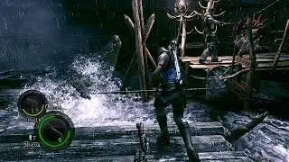 Resident Evil 5 GE Mod - Night Terror Chapter 3-2 - How to dodge crocodiles raft