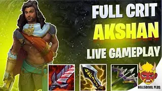 FULL CRIT AKSHAN IS OP! - Wild Rift HellsDevil Plus Gameplay