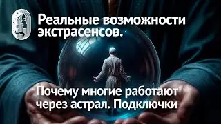 Реальные возможности экстрасенсов. Почему многие работают через астрал. Подключки. Часть 1