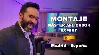 MONTAJE DEL SALÓN PARA EL MÁSTER APLICADOR EXPERT MADRID - ESPAÑA