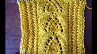 Ажурные листочки с дорожками Красивый Узор 91