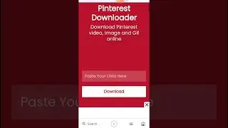 How to Download Pinterest Video | Pinterest Video Download kaise kare #pinterest #download #shorts
