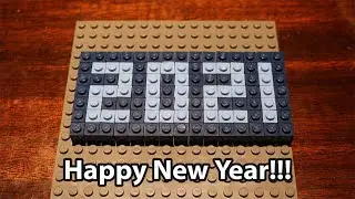 Lego: Pixel Art Speed Build and Showcase: Happy New Year 2021