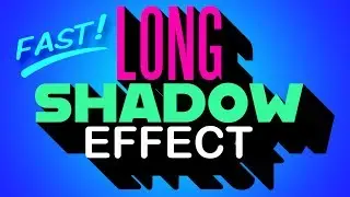 Photoshop QUICK Tip:  Easiest Way to Create Long, Solid, Drop Shadows!