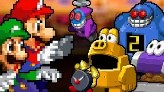 Fighting Every Peach's Castle Enemies as The bros in Mario & Luigi: Bowser's Inside Story Remake