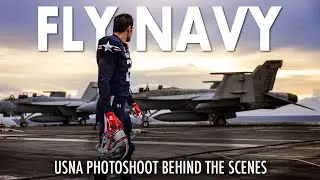 TOP GUN Inspired AIRCRAFT CARRIER Photoshoot Behind the Scenes // Army Navy 2021 Uniform Photoshoot