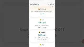 ETHEREUM Gas below 1 gwei