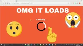 How to make a LOADING PAGE in HTML