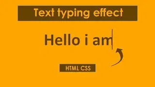 TEXT typing effect in hindi | HTML CSS | UI Design
