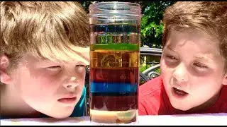 11 Layer Density Tower - DIY Liquid Stacking Experiment