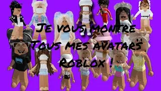 je vous montre tous mes avatars sur roblox !🤍