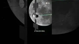 Juice rerouted to Venus in world’s first lunar-Earth flyby 🧃 #shorts