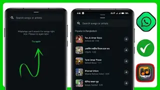 Fix WhatsApp can't search for songs right now. Please try again later Error Problem Solve 2025