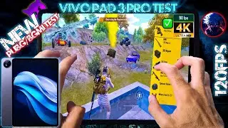 👿 VIVO PAD 3 Pro PUBG TEST | DON'T BUY!🔥ERIANGLE 120FPS PUBG TEST || VIVO PAD 3 Pro PUBG/BGMI TEST
