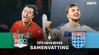 😍 HEERLIJK BEKERDUEL: ZEVEN GOALS met een KETSER VAN DE KEEPER 🫣 | Samenvatting N.E.C. -  PEC Zwolle