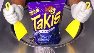I Turn Takis Blue Heat Into Ice Cream Rolls | ASMR