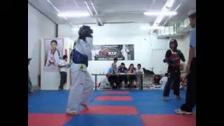 Mega Center TAEKWONDO (DIVISION MEET) RAE-ANNE Wearing Red Armor Part 3-1
